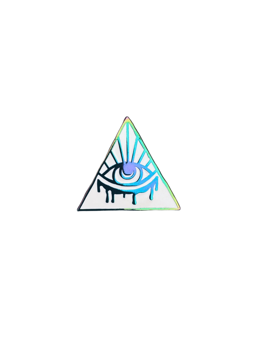 Rainbow Plated EVOL-EYE Logo Pin