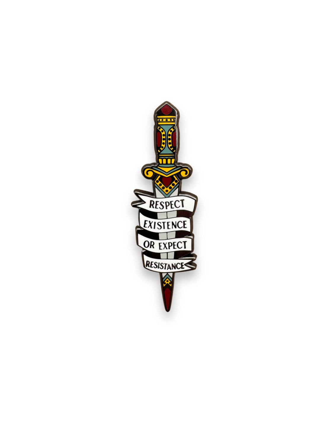 Respect Existence Or Respect Resistance Pin TMD Colorway